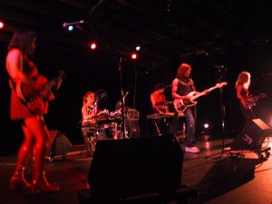 Lipstick Conspiracy at the ODC Theater performs during Fresh Meat! Sarafina, Emme, Tori, Shawna, and Marilyn.